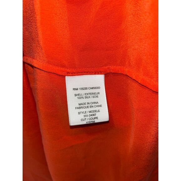 Joie Silk Women's Blouse Size XS Sleeveless Aruna Top Split V-Neck High Low Hem - Picture 4 of 7